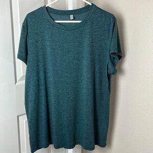 She Rosa green short sleeve tee